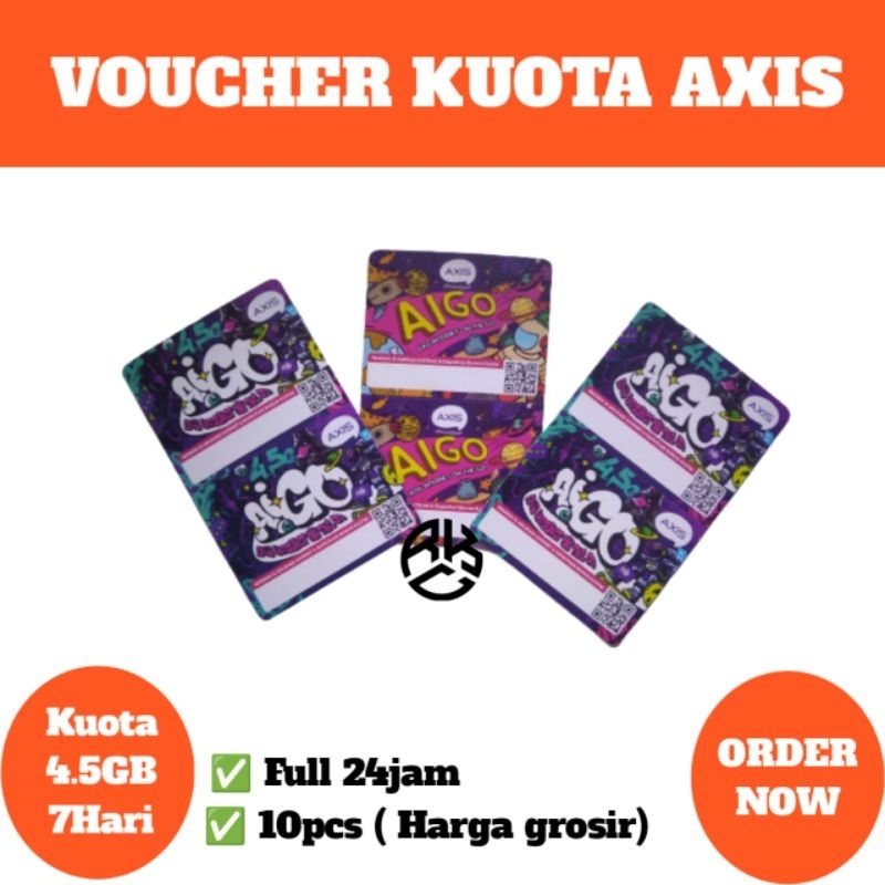 Voucher Axis AIGO pembelian kuota internet murah