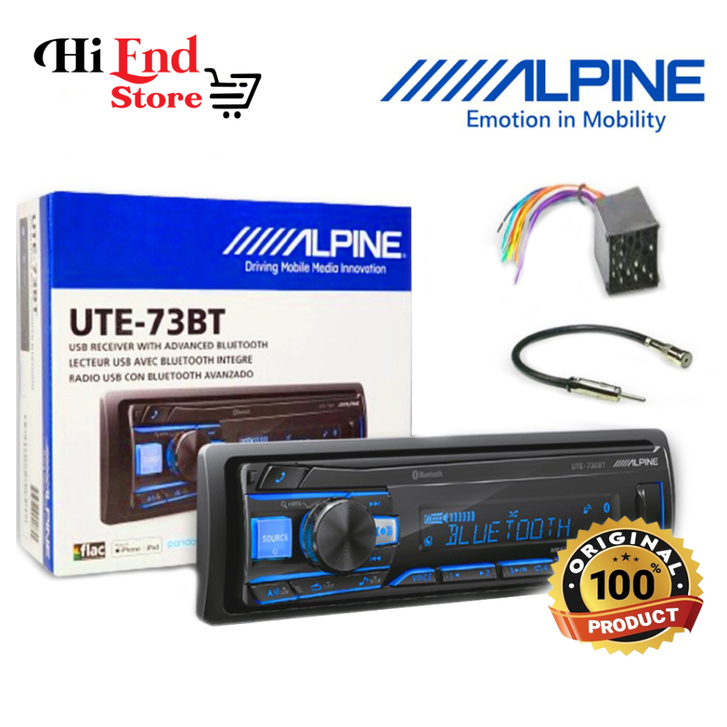 Jual Alpine UTE73BT Head unit single din DIGITAL MEDIA RECEIVER WITH