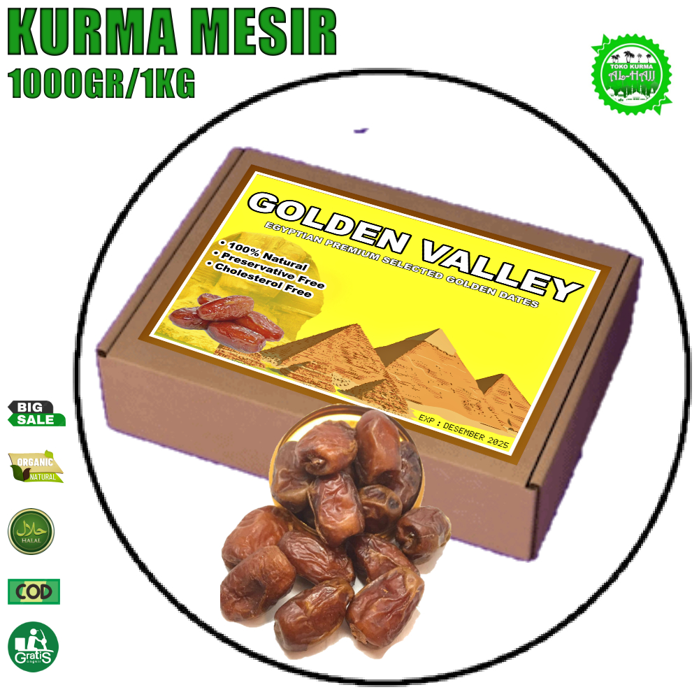 Jual KURMA MESIR GOLDEN VALLEY 1KG/ MESIR MADU | Shopee Indonesia