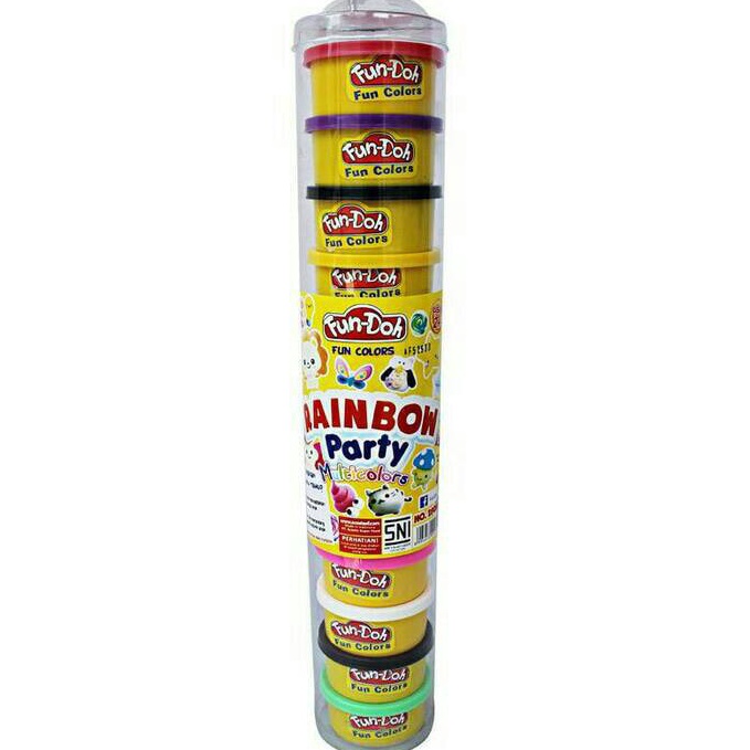 Jual FUNDOH FUN DOH FUNDOH 2883 ISI REFILL DOUGH MAINAN LILIN 12 WARNA ...