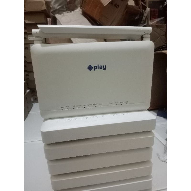 Jual modem router ZTE play f670L port hijau | Shopee Indonesia