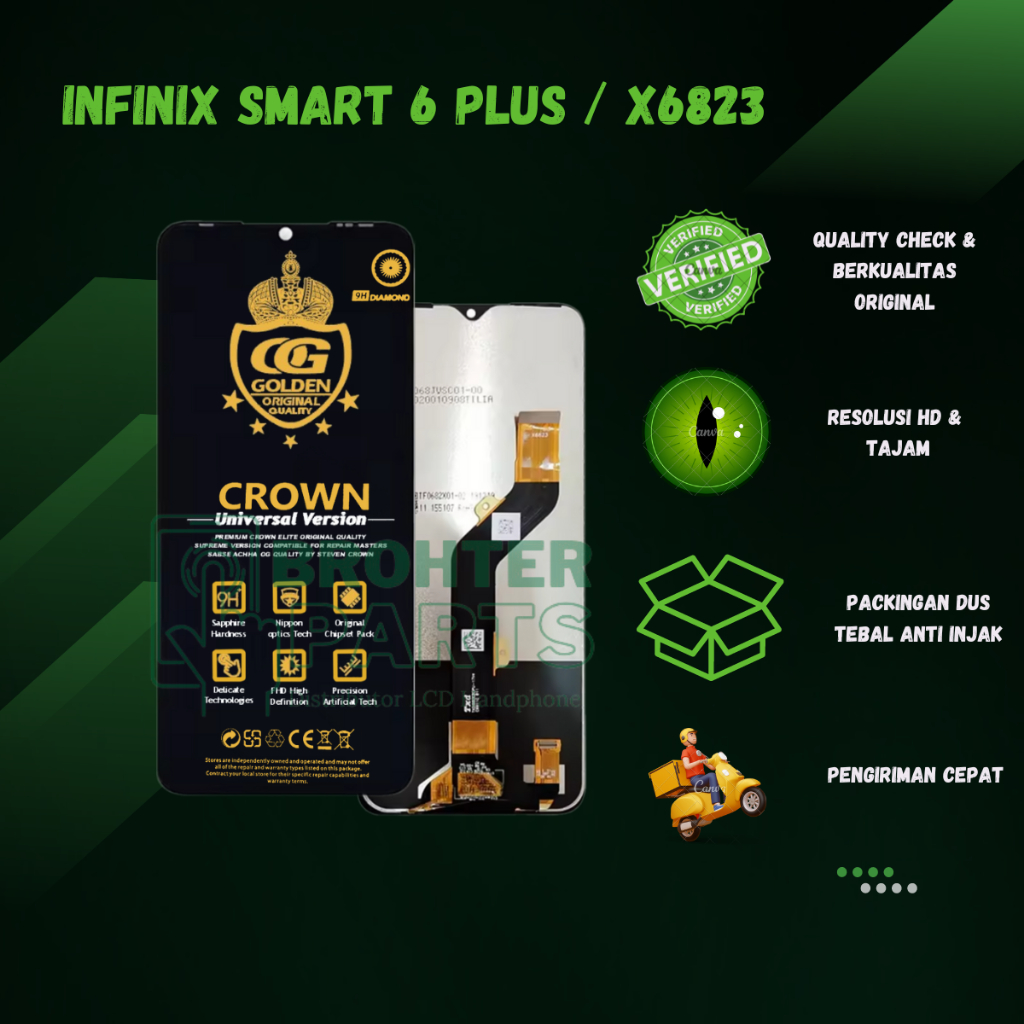 Jual LCD INFINIX SMART 6 PLUS / X6823C / X6823 / INFINIX SMART 6 ...