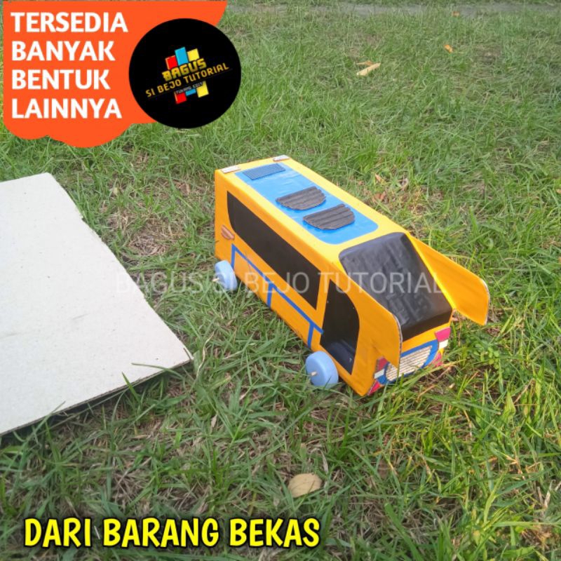 Jual Mobil Mobilan Bis Bus Busway Prakarya Dari Kardus Sebagai Tugas