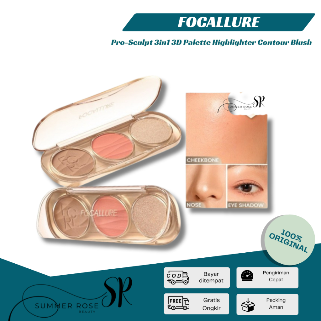 Jual Summerrose Focallure Fa F Pro Sculpt In D Palette