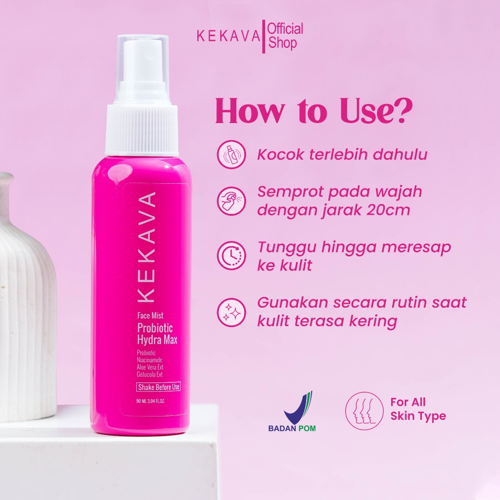 Jual KEKAVA Face mist Probiotic Hydra Max l With Niacinamide & Aloe ...