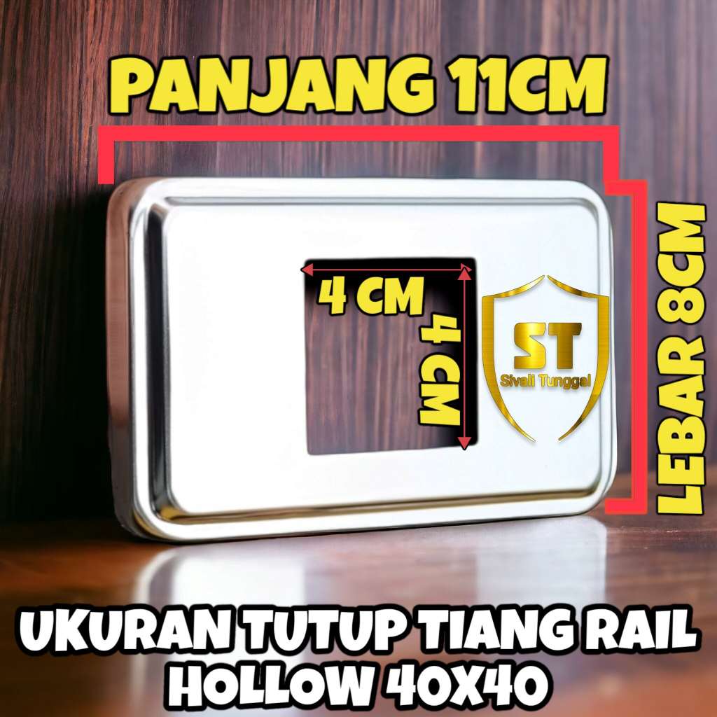 Jual TAPAK & COVER PLENDES TUTUP TAPAK TIANG STAINLESS 201 & 304 - RING ...