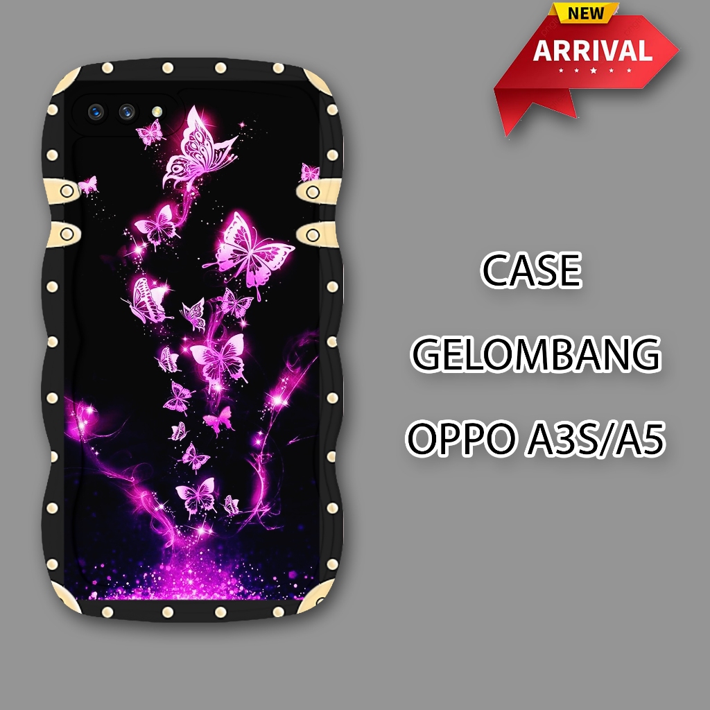 Jual Softcase Gelombang Oppo A3s Casing Hp Gelombang Oppo A5