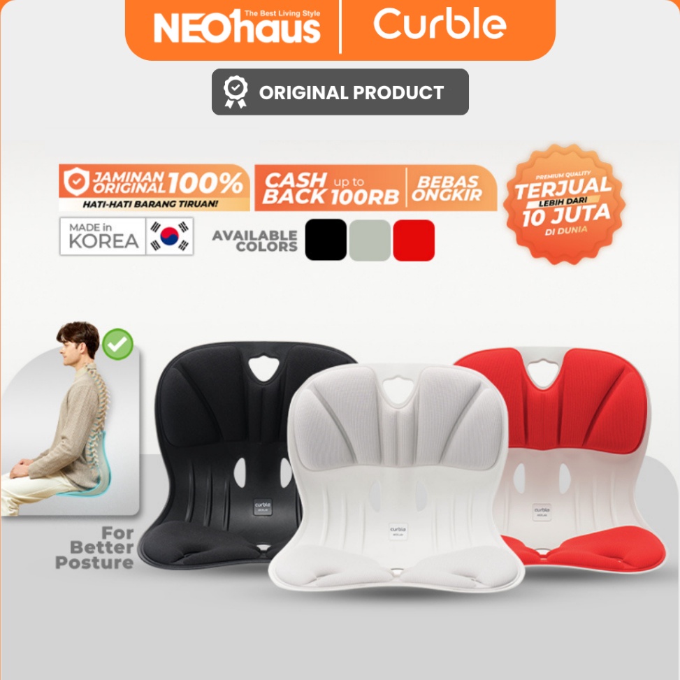 Jual Modern CURBLE CHAIR WIDER Kursi Penopang Postur Pinggang Original ...