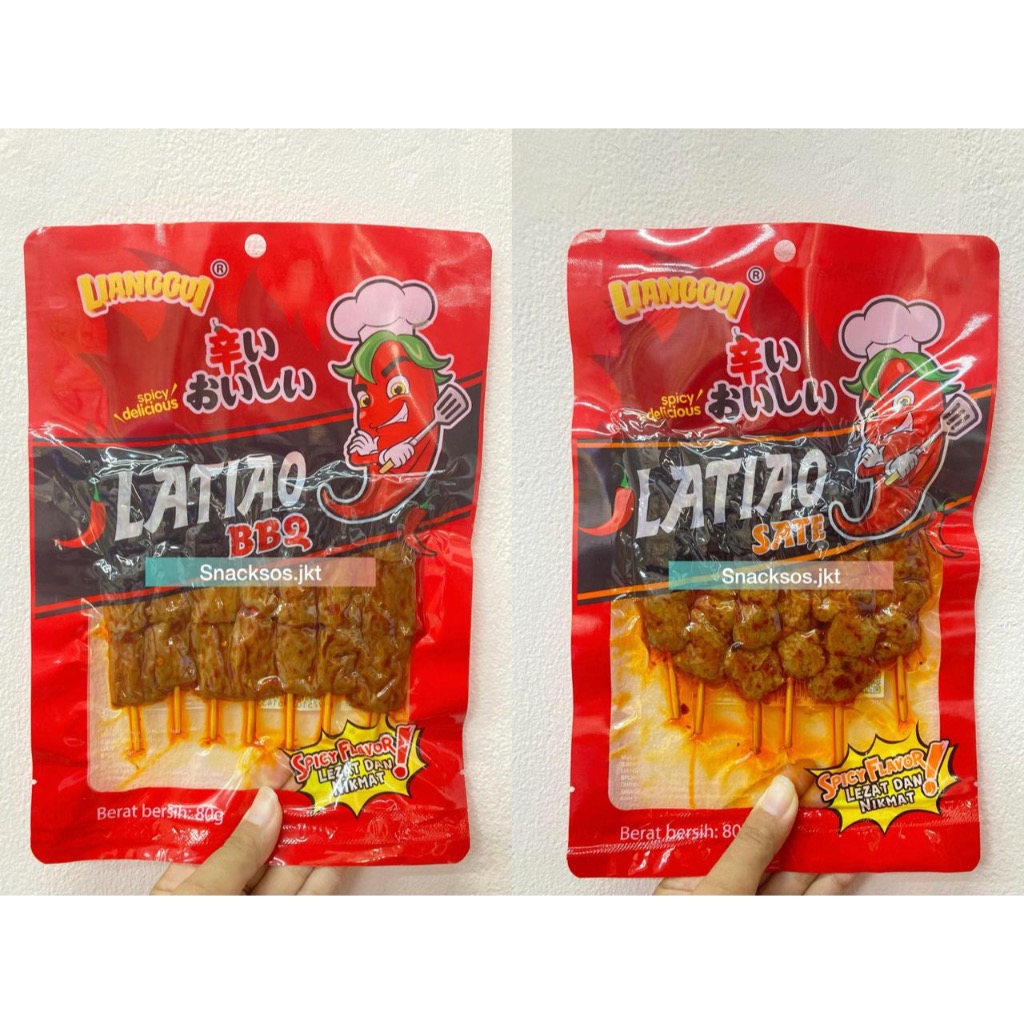 Jual LIANGGUI LATIAO SATE SPICY / LA TIAO SATE BBQ BAR SPICY SWEET ...