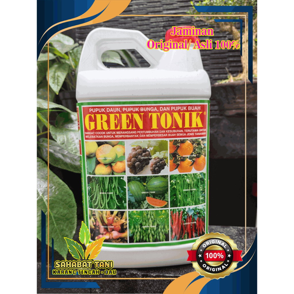 Jual Pupuk Cair Tanaman Liter Green Tonik Pupuk Daun Bunga Buah