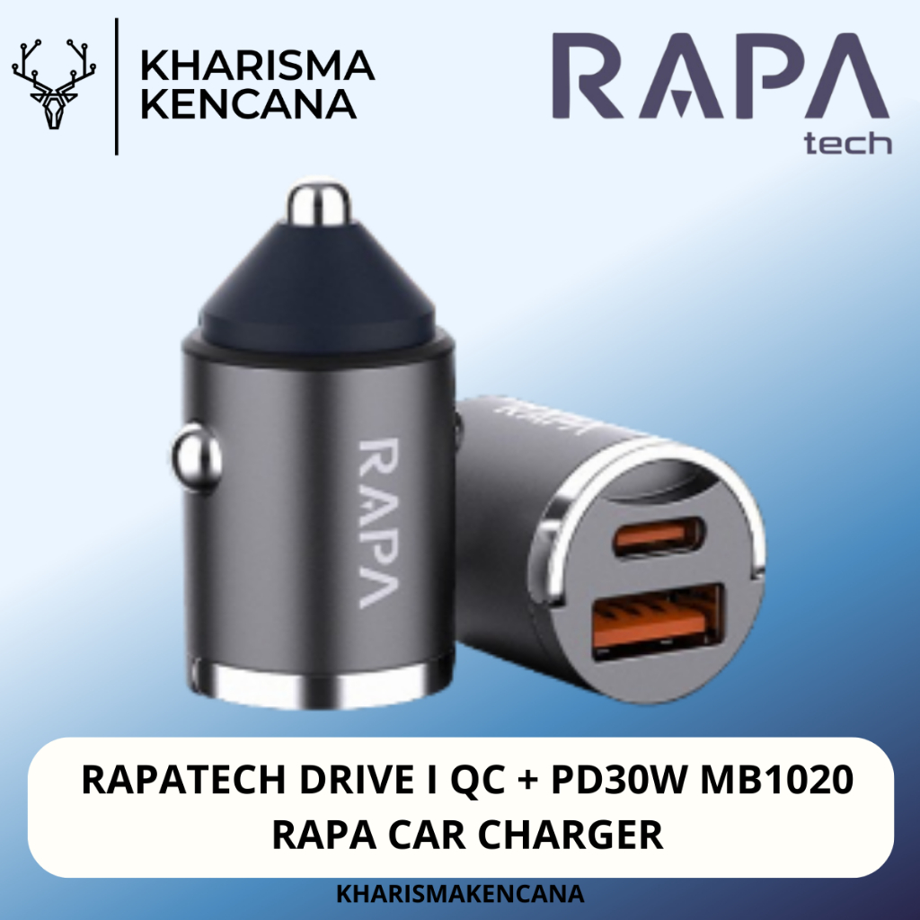 Jual RAPATECH DRIVE I QC + PD30W MB1020 RAPA CAR CHARGER | Shopee Indonesia