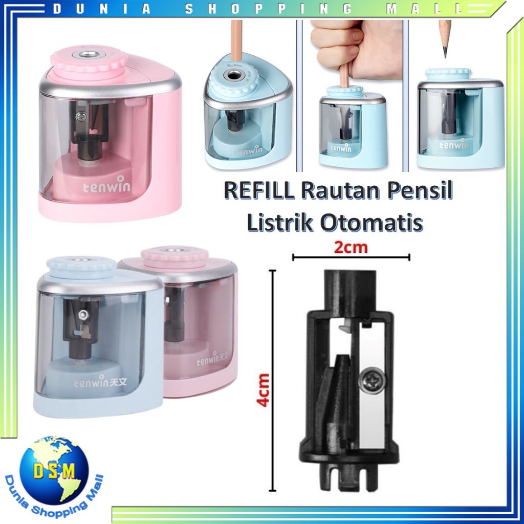 Jual DSM Refill Rautan Pensil Listrik Otomatis Manual Baterai Rautan ...