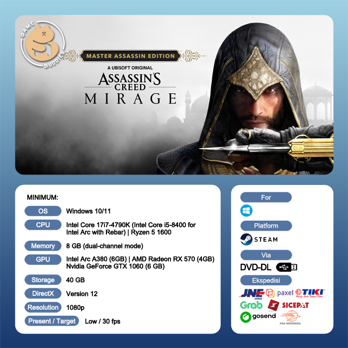Jual Assassin's Creed Mirage Master Assassin Edition ( Epic / Ubisoft ...