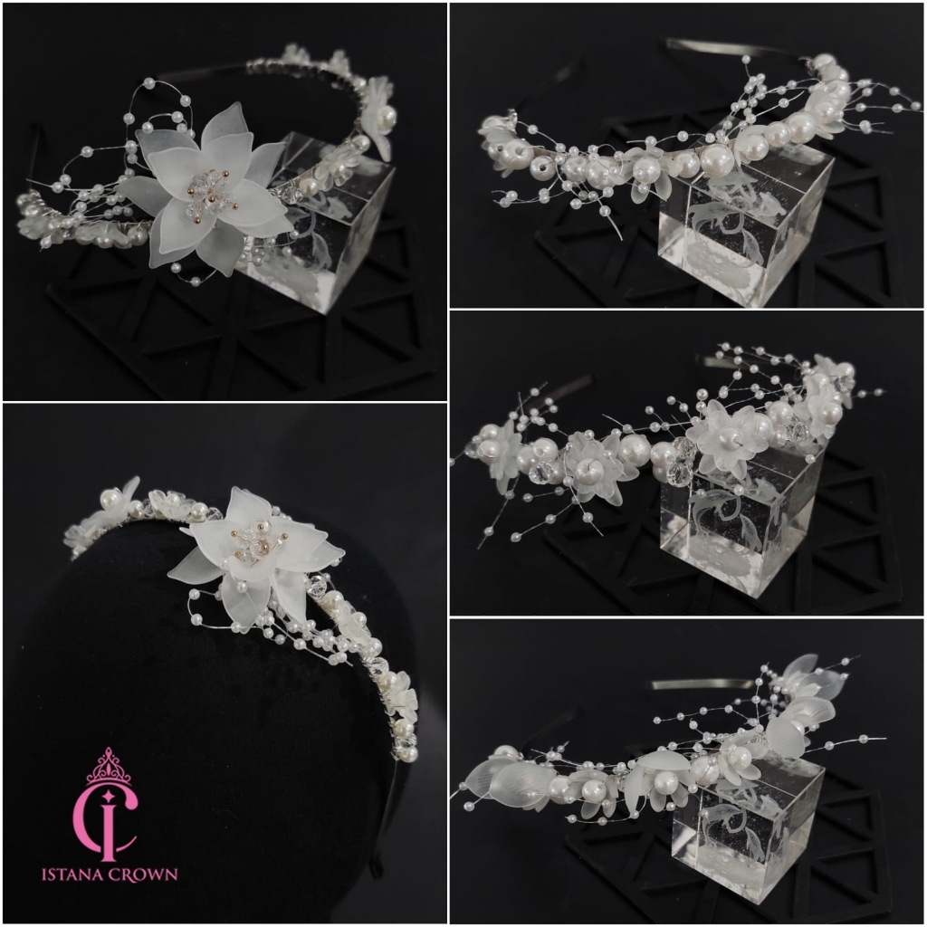 Jual Bando Putih Aneka Motif - White Headband - AKsesoris Rambut ...