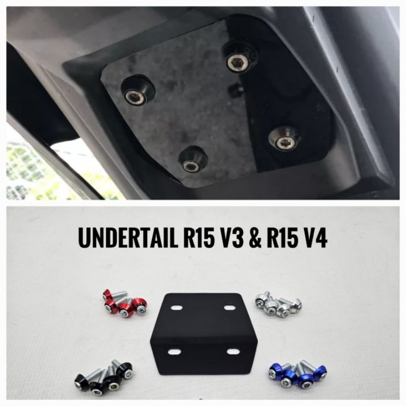 Jual Cover Undertail R15 V3 V4 Bahan Akrilik Tebal 3 Mili Free Baut 4 ...