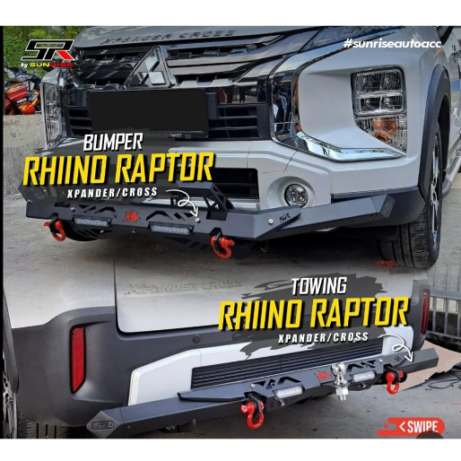 Jual BUMPER RHINO RAPTOR MITSUBISHI XPANDER / CROSS 2022-2026 WITH LAMP ...