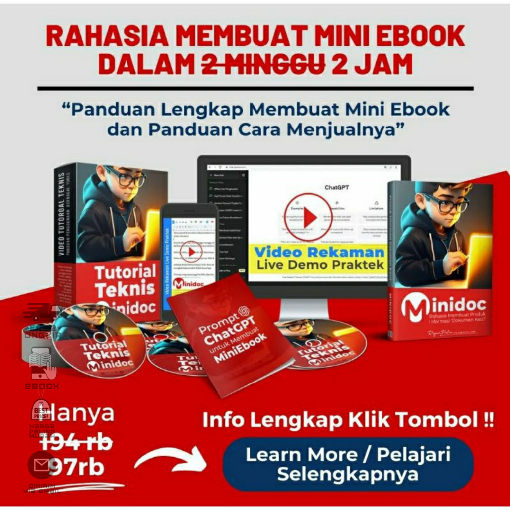 Jual MINIDOC 2.0: Panduan Lengkap Membuat Ebook Lalu Menjualnya via Web ...