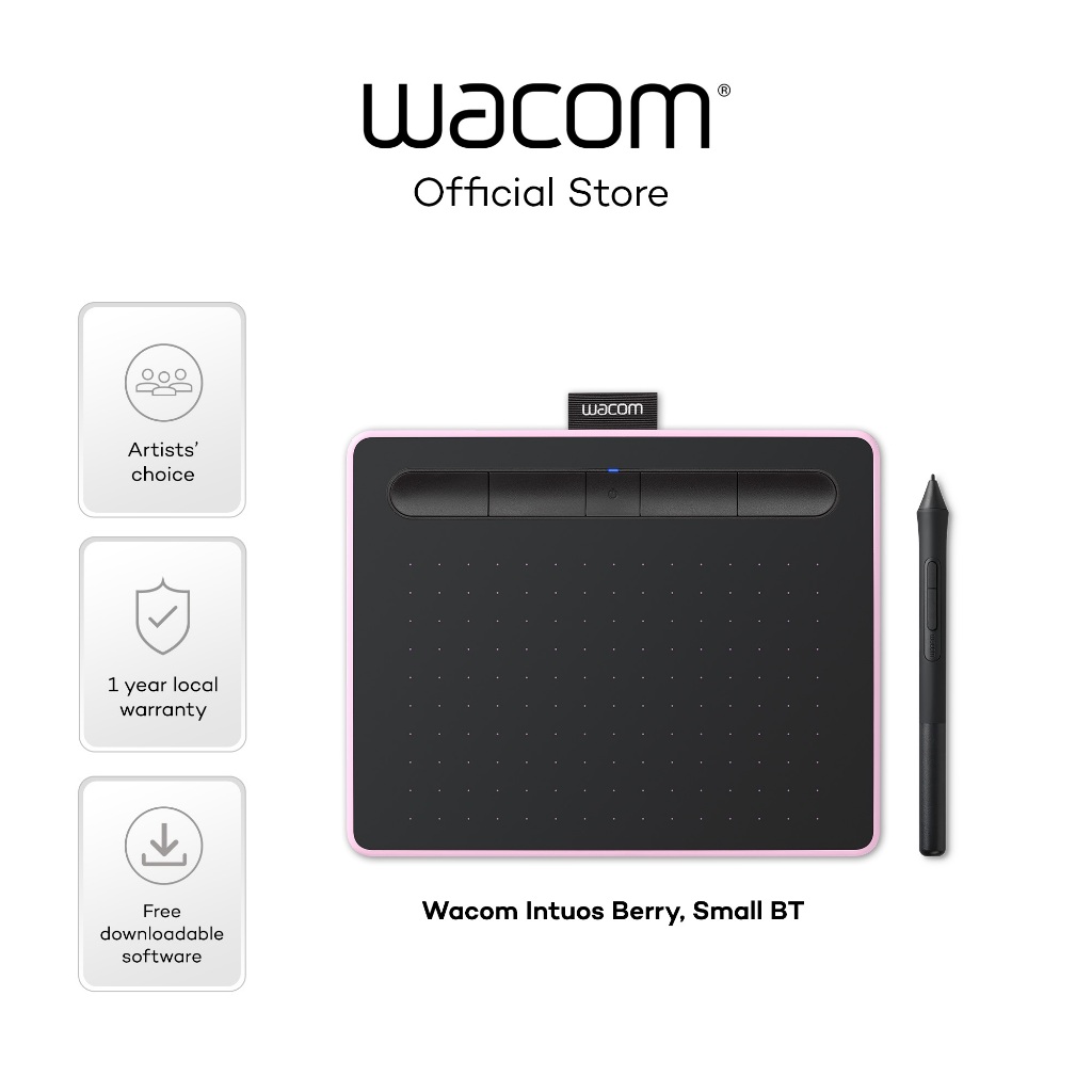 Jual Wacom Intuos Pen Bluetooth Small, Pink CTL-4100WL/P0-CX