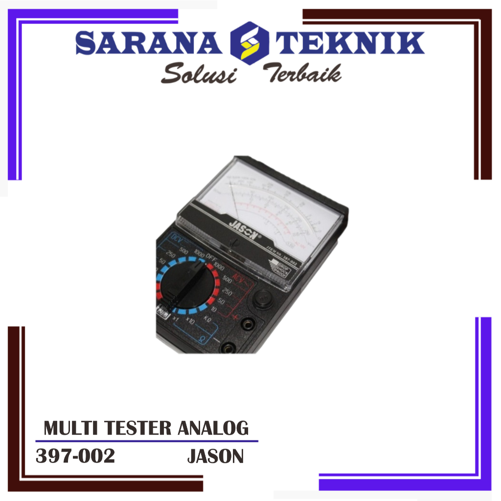 Jual MULTIMETER / MULTITESTER AVOMETER ANALOG JASON SP-15-D | Shopee ...