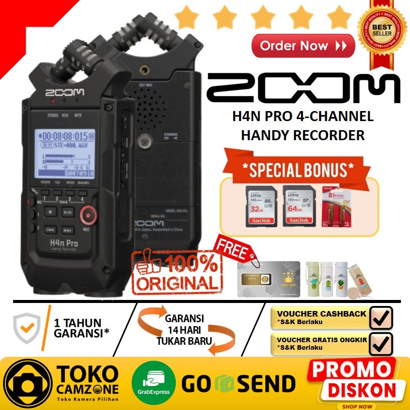 Zoom H4N Pro 4-Channel Handy Recorder - JB Music