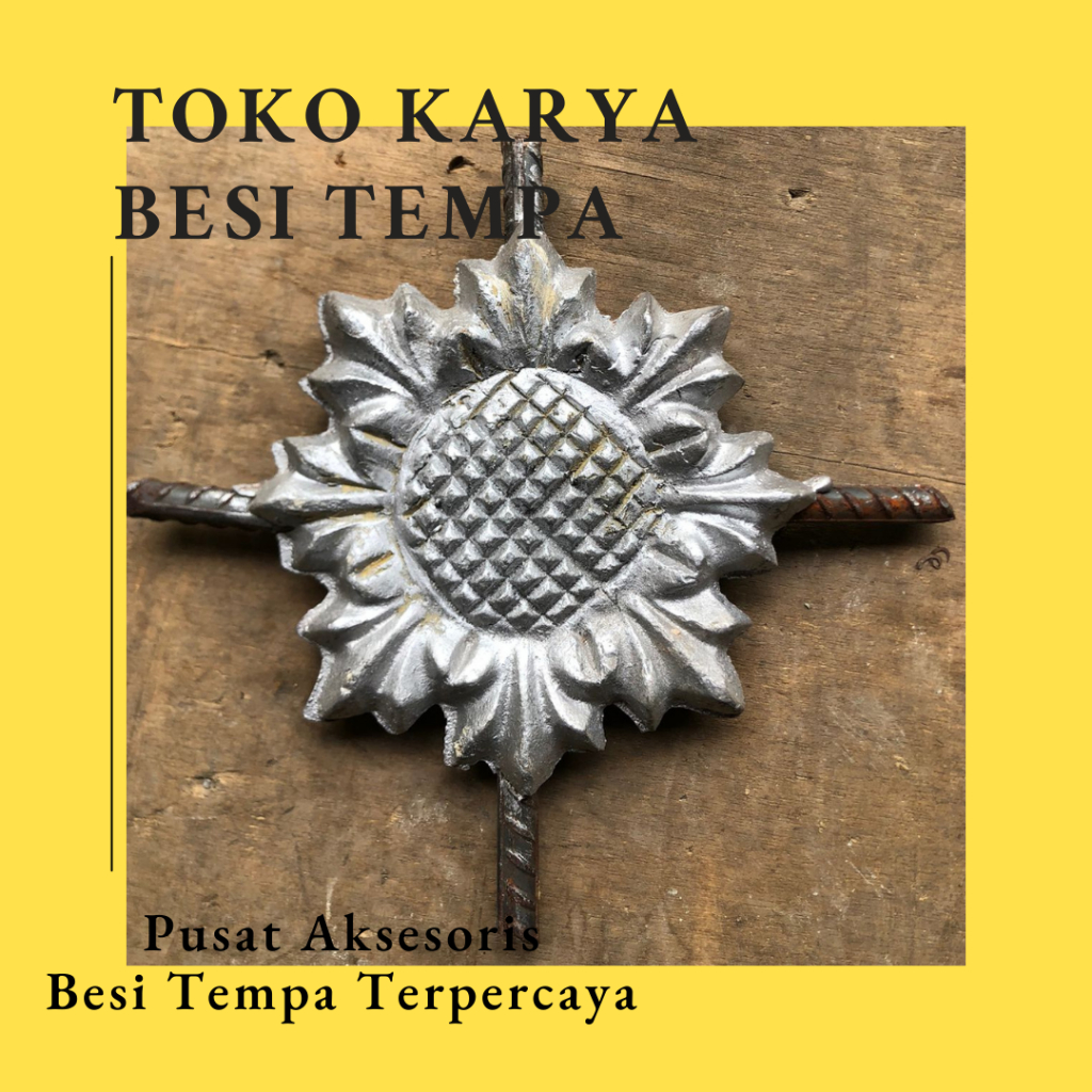 Jual Ornamen Pagar Besi Kembang KB-30 / Ornamen Pagar Besi Piring