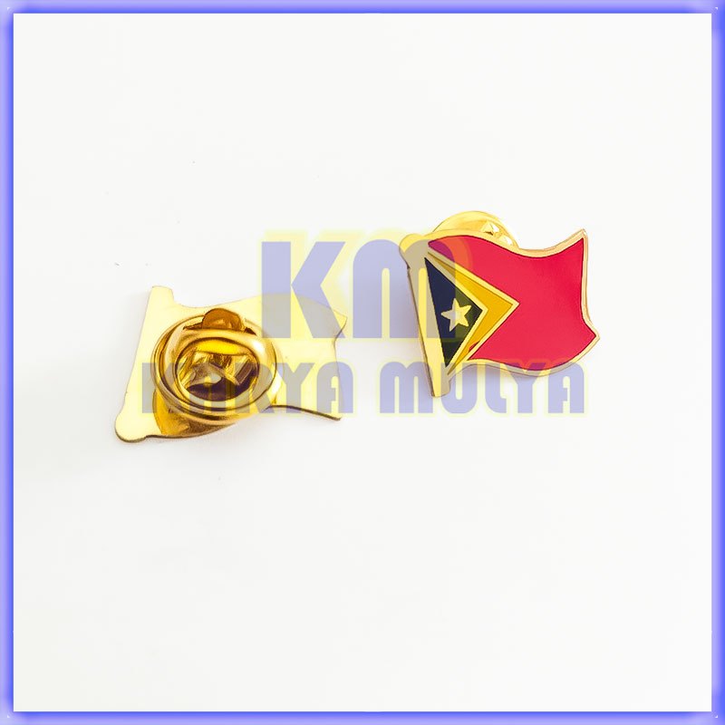 Jual Pin Bendera Timor Leste Flag Pin Murah Pin Flag Negara Timor Leste ...