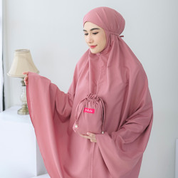 Nelula - Mukena Dewasa Traveling 2in1 Katun Premium Mini Pouch