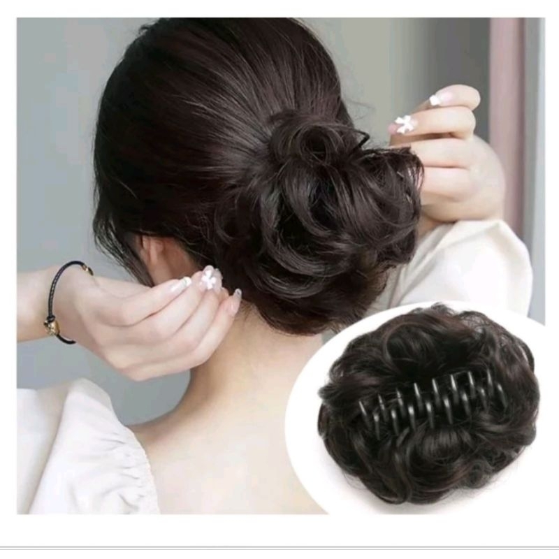 Jual WIG KONDE INSTAN DENGAN JEDAI JEPITAN SANGGUL CEPOL INSTAN RAMBUT ...