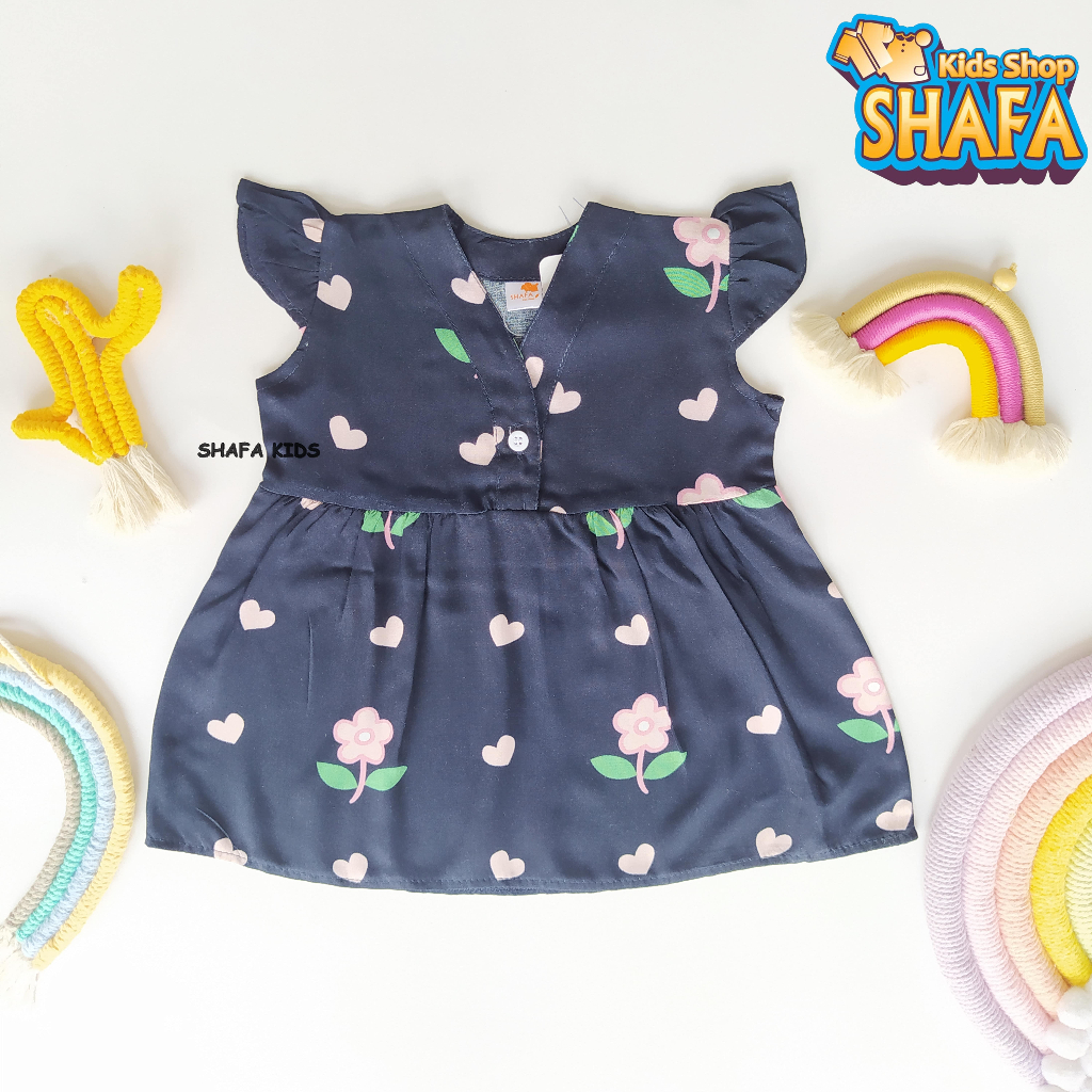 Jual SHAFA KIDS SHOP/ DRESS BAYI PEREMPUAN NEWBORN USIA 0 18 BULAN BAJU ...