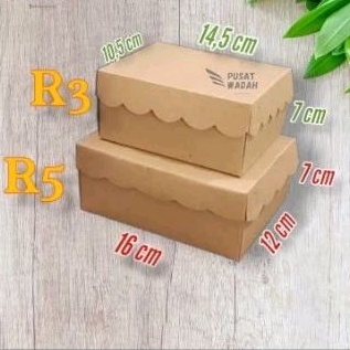 Jual DOS Craft kue dan kotak nasi coklat R3, R5, R8, R10k, R10b,NXB ...