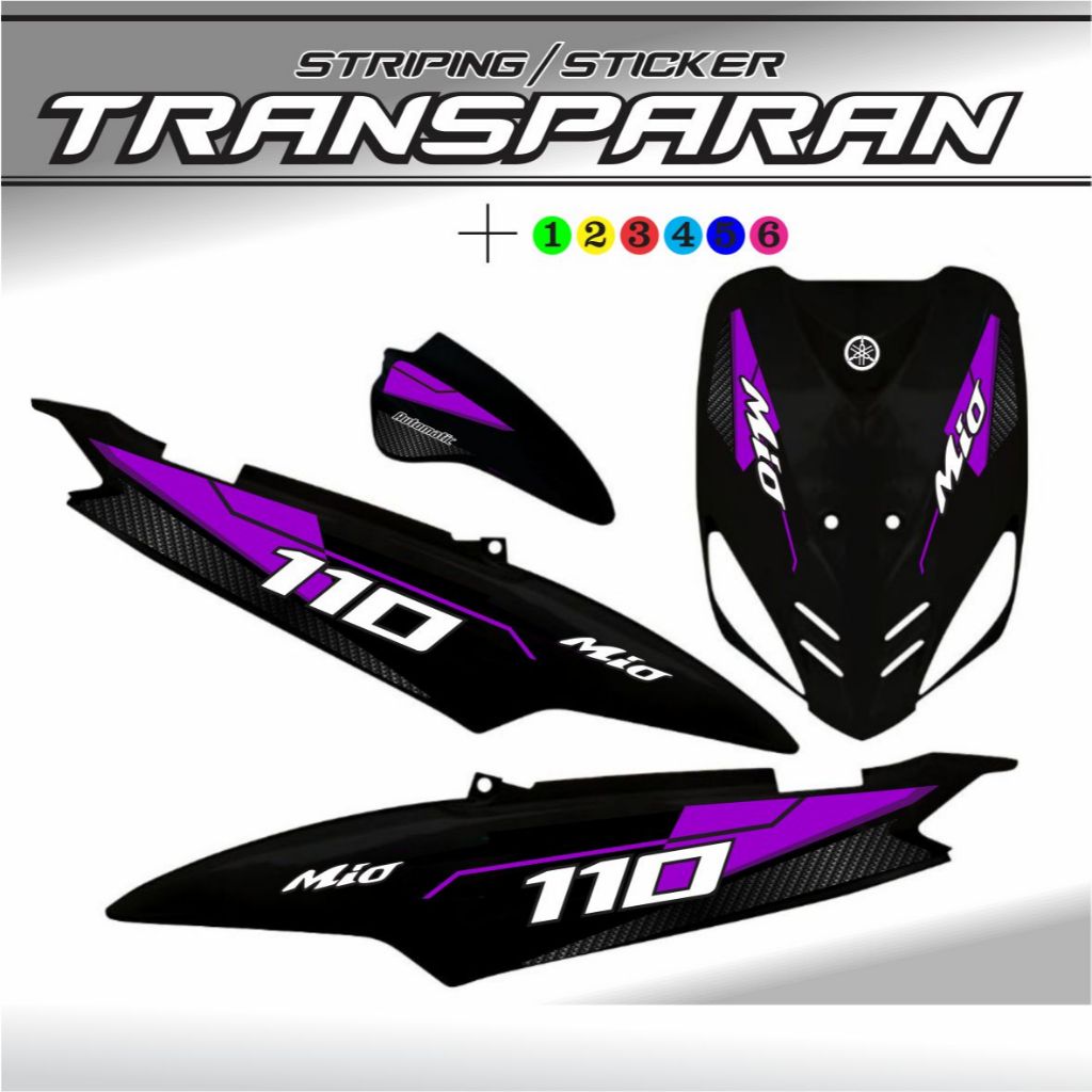 Jual STICKER STRIPING MIO SMILE TRANSPARAN MIO SPORTY STICKER BENING ...