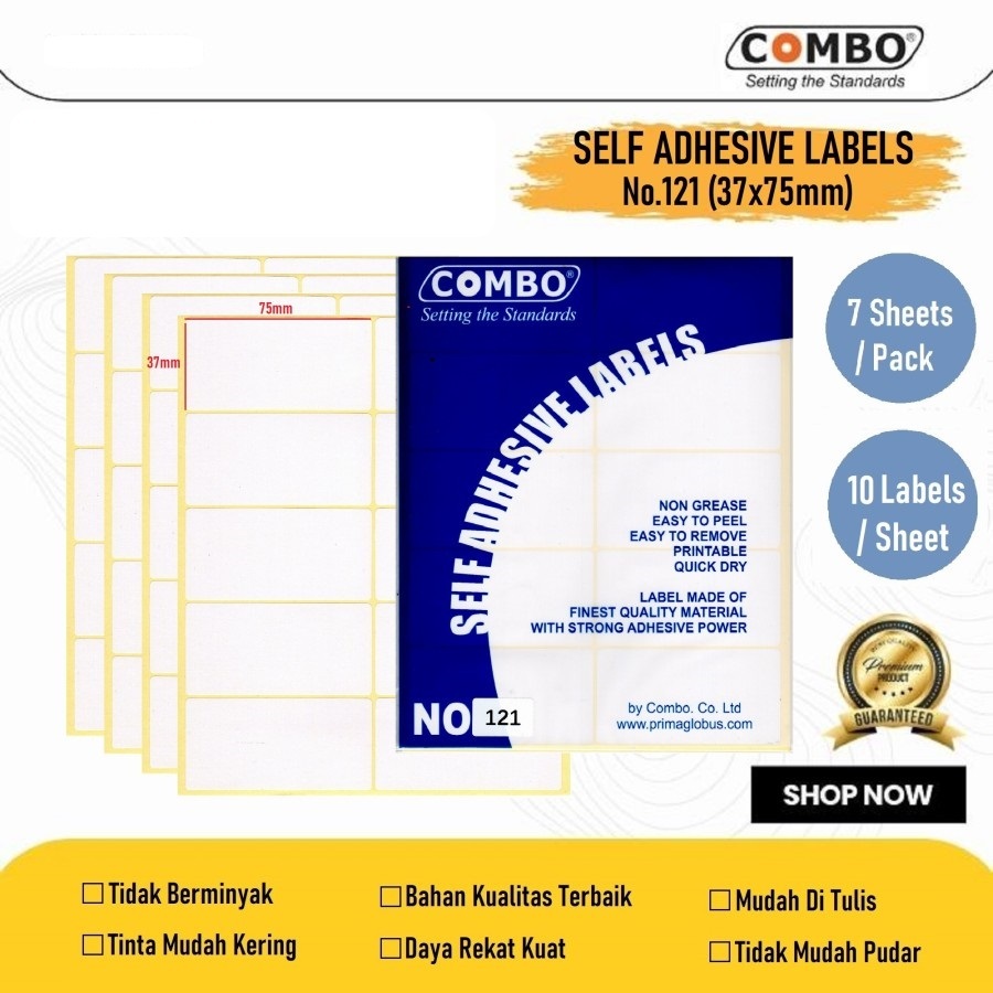Jual Stiker Label No.121 37x75mm/label undangan/label serbaguna murah ...