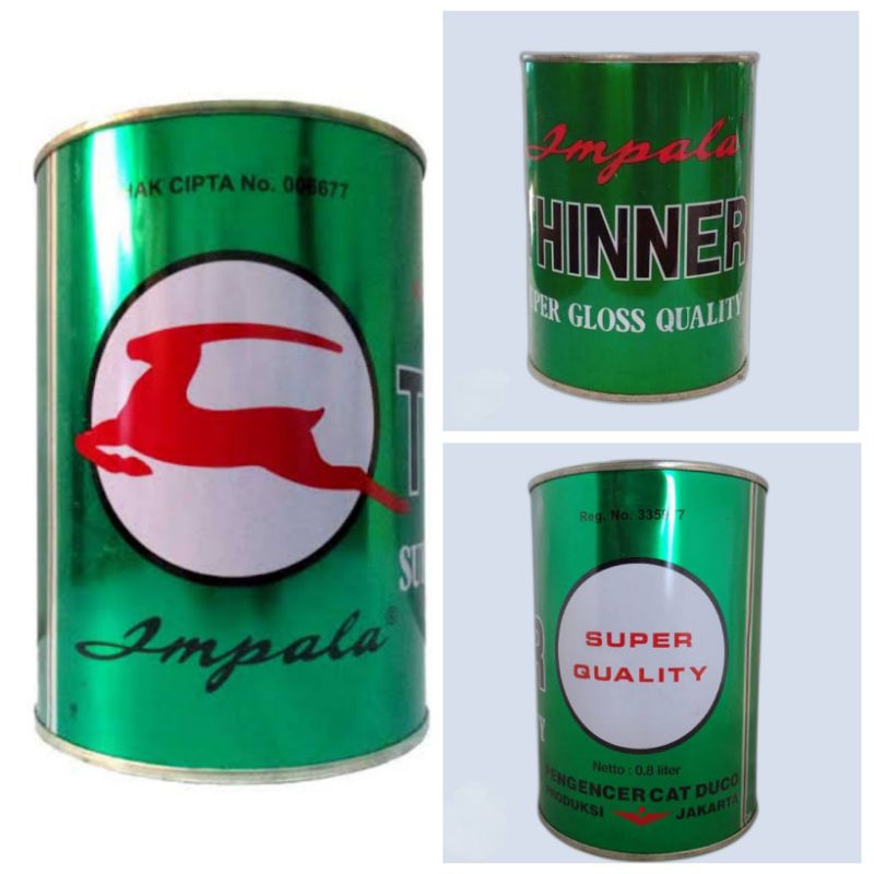 Jual Impala Pengencer Cat Thinner High Quality 0.8 Liter | Shopee Indonesia
