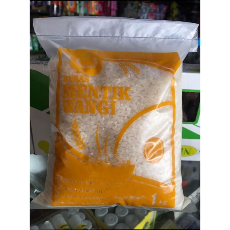Jual BERAS MENTIK WANGI dan C4 RAJA BIRU kemasan Repack 1 KG | Shopee ...
