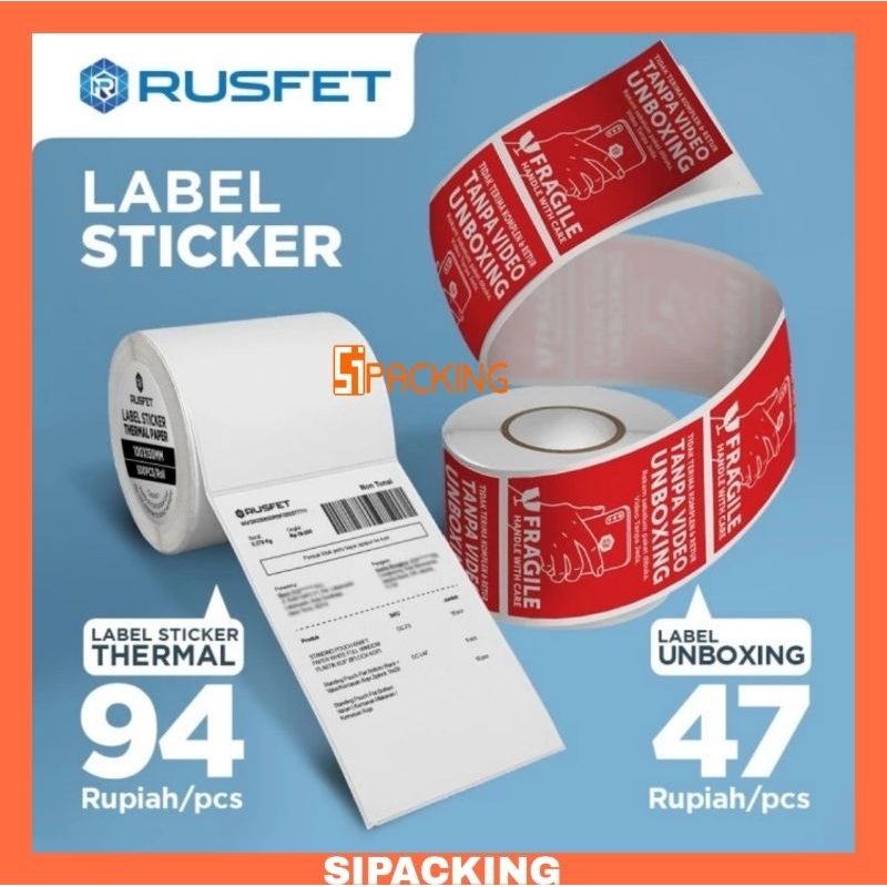 Jual LABEL STIKER THERMAL 10X15 KERTAS ROLL PRINTER RESI TERMAL STICKER ...