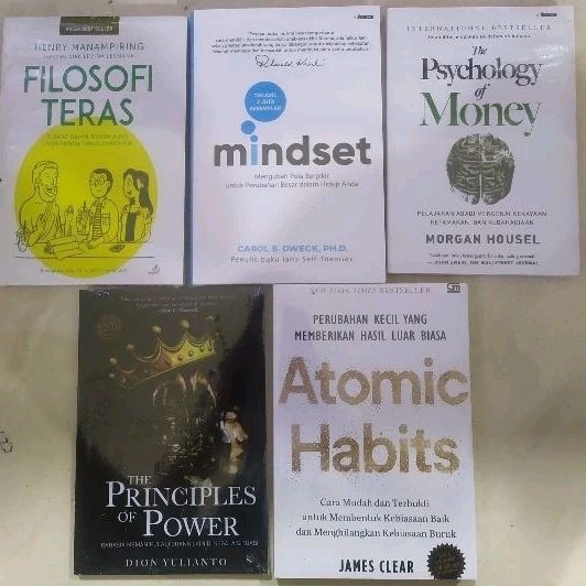 Jual Paket 5 Buku Atomic Habits The Principles Of Power The Psychology