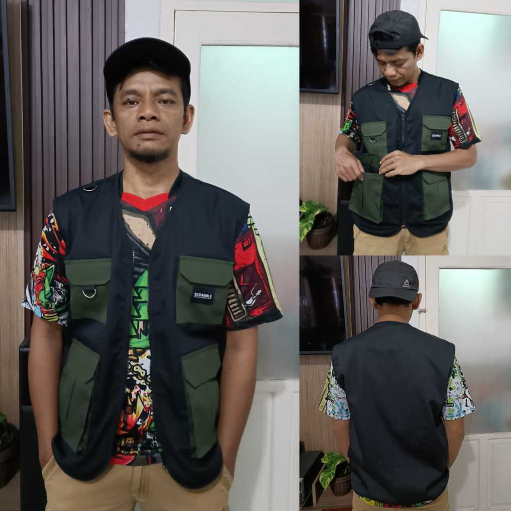 Jual rompi tactical pria/rompi motor/rompi touring/rompi anti angin ...