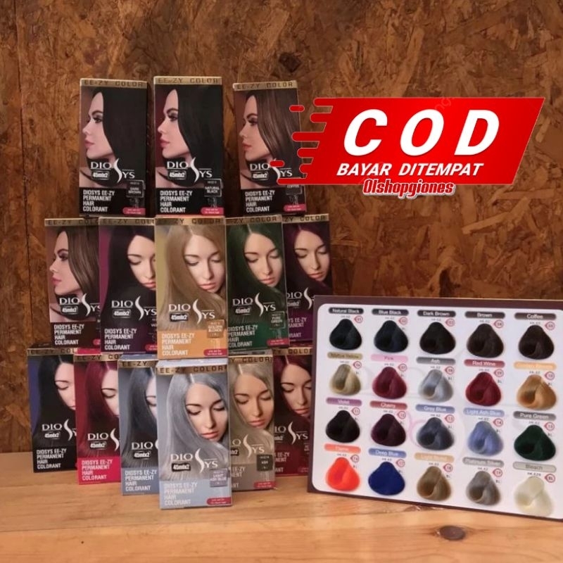 Jual Cat Rambut Diosys ( cat 100ml + Oxydant 100ml) hair soColor ...