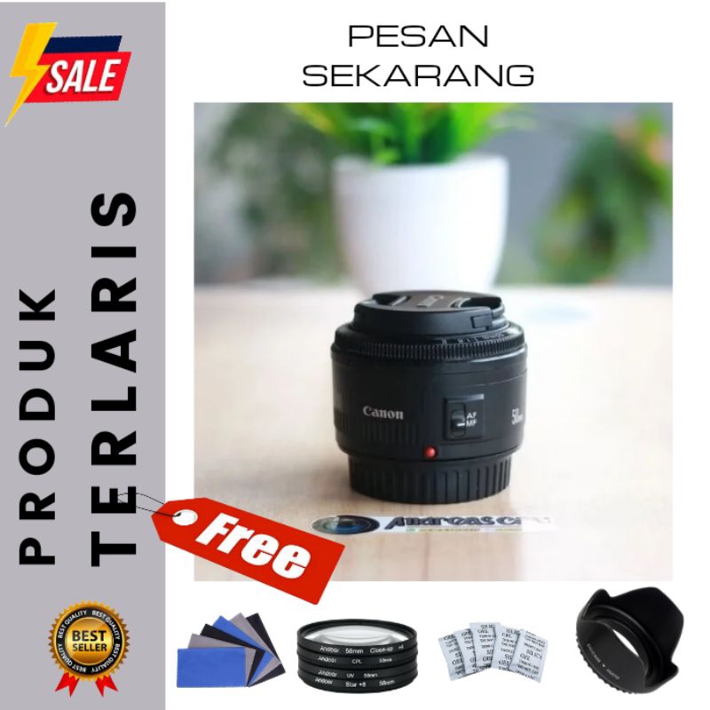 Jual LENSA FIX CANON 50MM F1.8 IS II TAJAM BOKEH BANYAK BONUS | Shopee