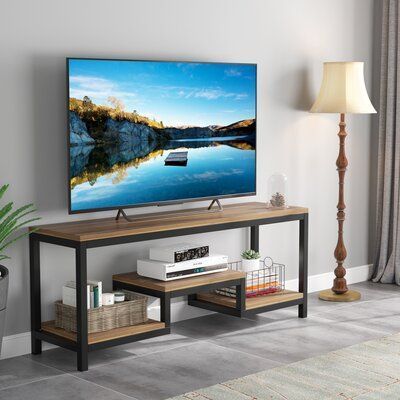 Jual Stand TV Industrial Furniture | Bufet TV Kayu Jati Rangka Besi ...