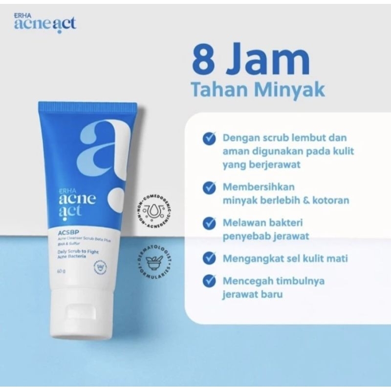 Jual ERHA Acneact ACSBP BHA & Sulfur 60g Sabun Cuci Muka Khusus Kulit ...