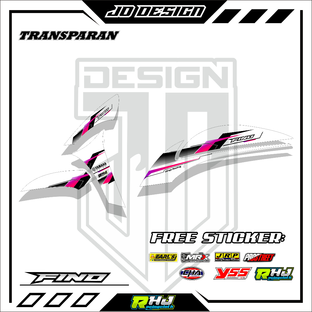 Jual STRIPPING STICKER TERBARU TRANSPARAN FINO FI 125 CC LIST SIMPEL ...