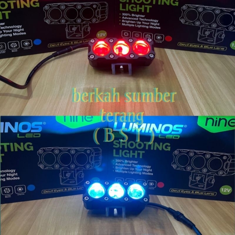 Jual luminos nine Q9 pro sql 3 mata luminos hi lo beam with ultimate ...