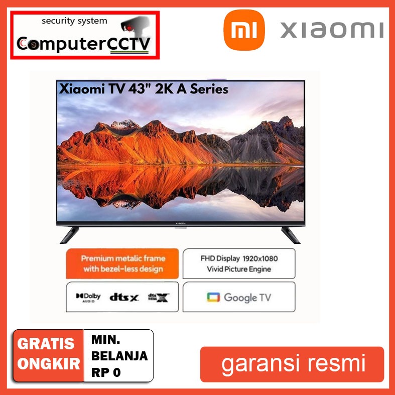 Jual XIAOMI TV A SERIES 43 INCH FHD GARANSI RESMI | Shopee Indonesia