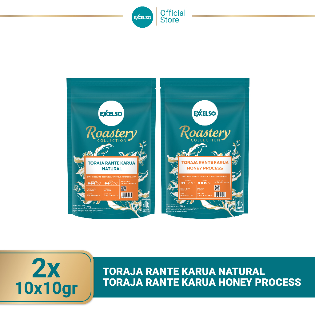 Jual Excelso Roastery Collection Toraja Rante Karua Natural + Honey ...
