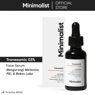 Minimalist 3% Tranexamic Acid Serum | Serum Tranexamic Acid untuk Bekas Jerawat & Pigmentasi | 30ML