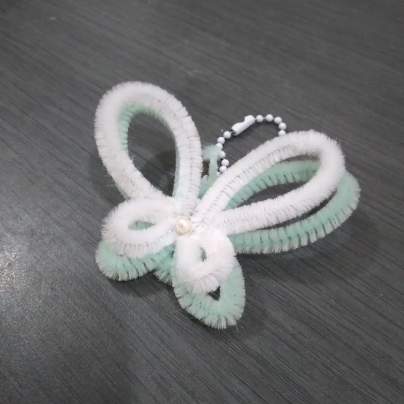 Jual Gantungan Kunci Kawat Bulu/Pipe Cleaner Kupu-kupu | Shopee Indonesia