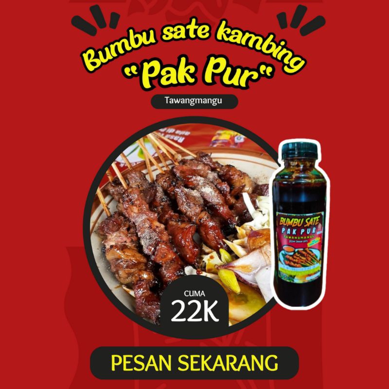 Jual BUMBU SATE KAMBING PAK PUR TAWANGMANGU | Shopee Indonesia