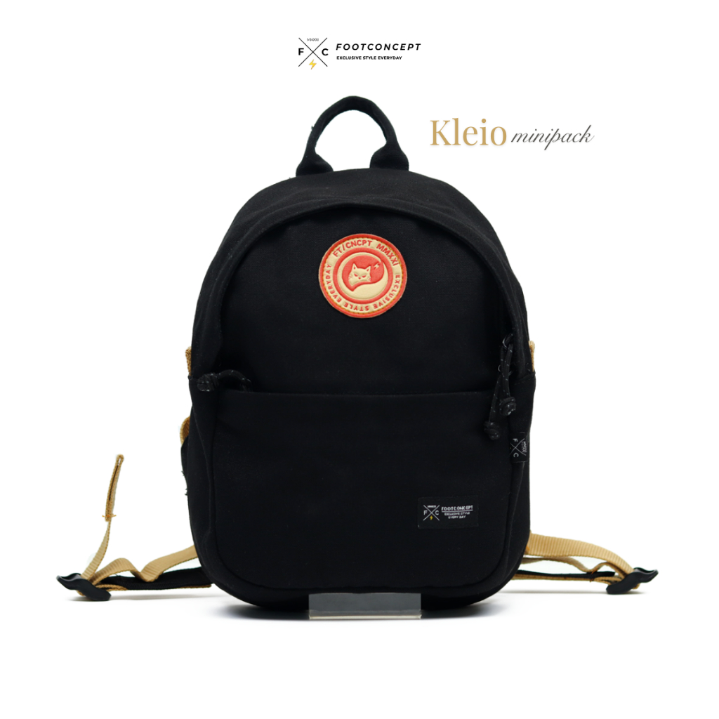 Jual FOOTCONCEPT Ransel Mini Pack Kanvas Wanita Kleio Minipack Black ...