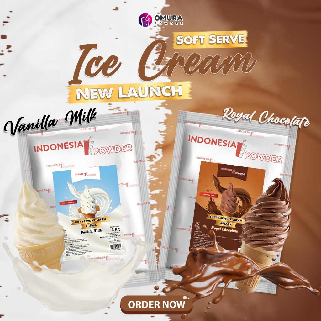 Jual [SERIES ICE CREAM] Bubuk Soft Serve Ice Cream / Es Krim Premix